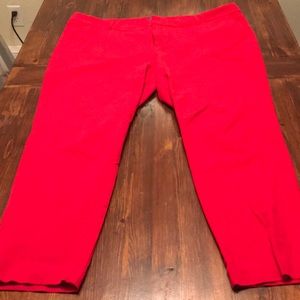 Bright red Pixie pants